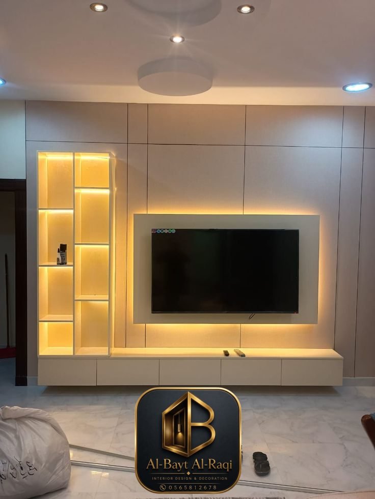 ديكور شاشة بديل الخشب الصفا السامر جدة