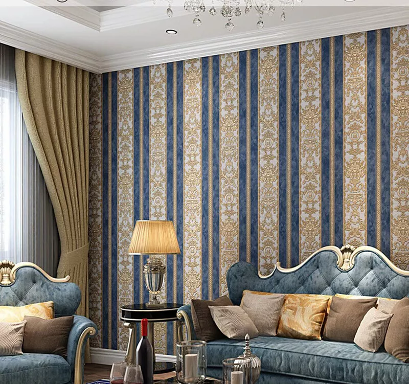 ورق جدران بنمط موجات ثلاثي الأبعاد (3D) باللون الفضي اللامع.