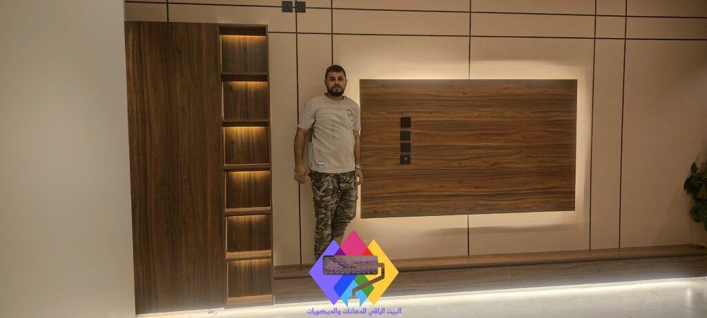 الفخامة الهندسية (ديكور شاشات جبس وإضاءة مخفية