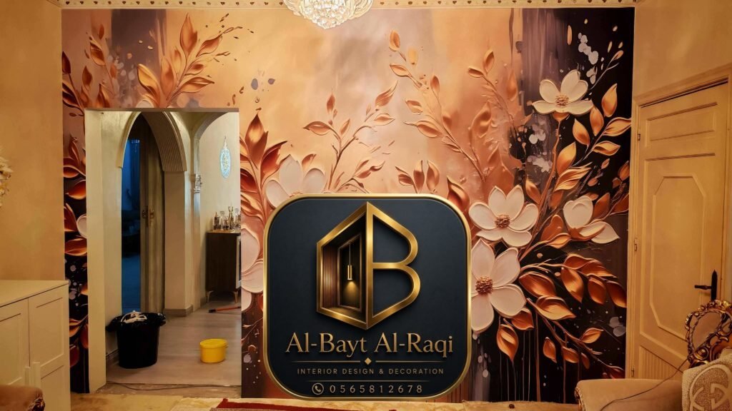 معلم تركيب ورق حائط محترف في مدينة جدة يقوم بتنسيق وتثبيت ورق جدران بتصاميم عصريةمنضر ورق حائط تفصيل 3D