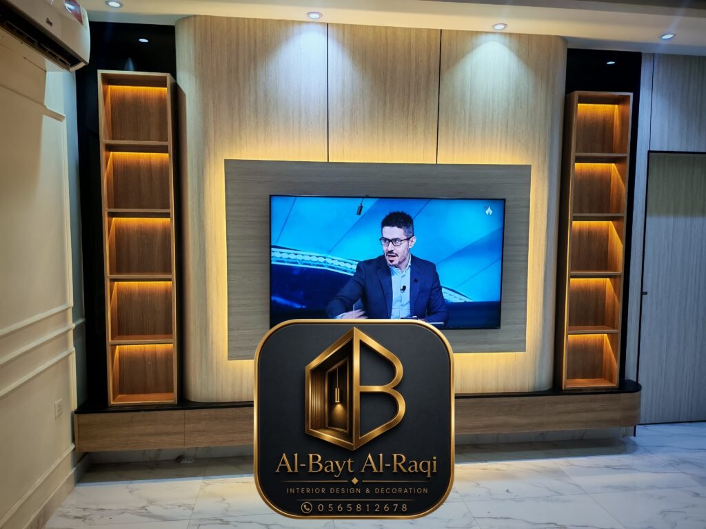 تصميم جدار تلفزيون مودرن