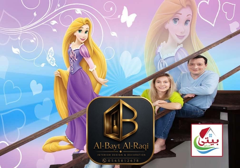 ورق جدران 3D أميرات لغرف البنات